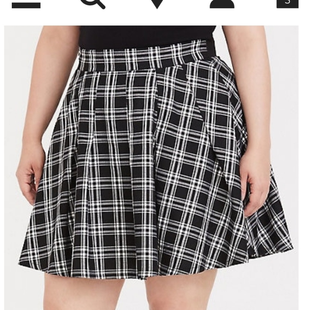 Torrid Brand Plaid Mini Skirt